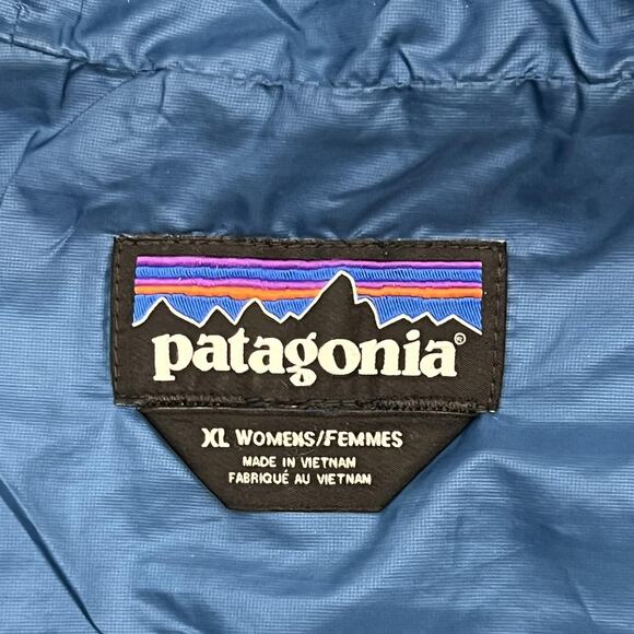 Patagonia Jacket Womens XL Blue Nano Puff Hooded Insulated Puffer Coat - Picture 10 of 15